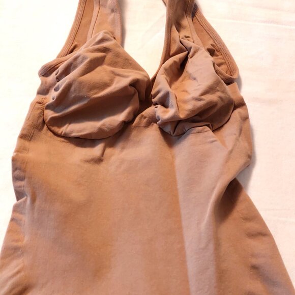 SHAPERX Wide Starps Mid-Thigh Bodysuit Tummy Control Shapewear Seamless Sculptin - Picture 4 of 9